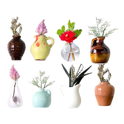 Mini Flower Vase Magnet (pack of 8)