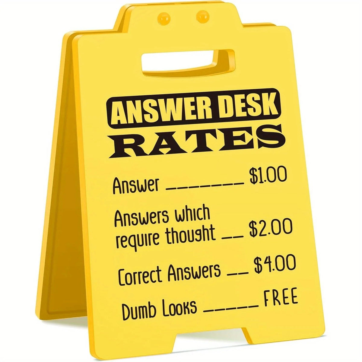 Funny Answer Desk Rates Office Cubicle Decor