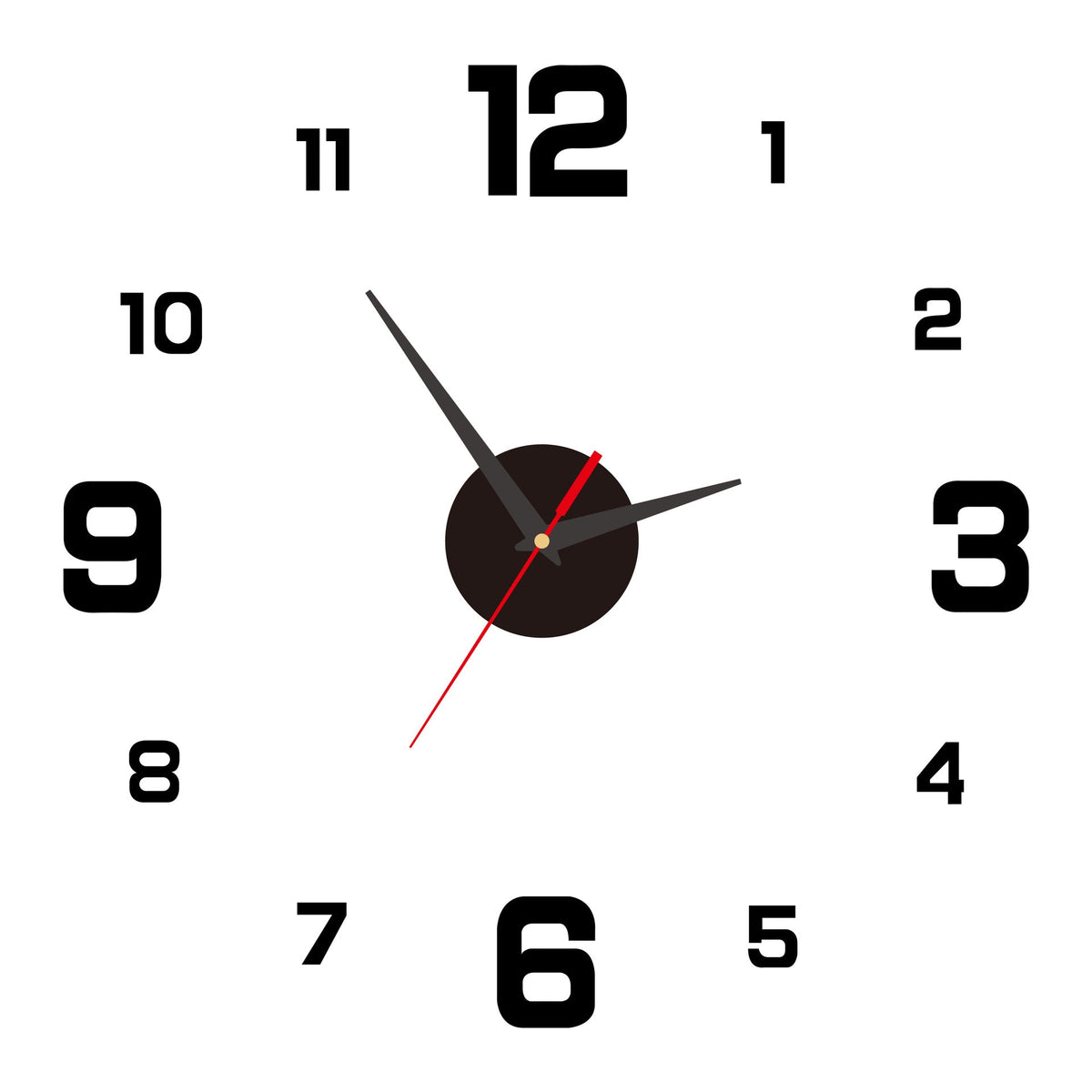 2026 HOT SALE3D DIY Luminous Acrylic Wall Clock Set