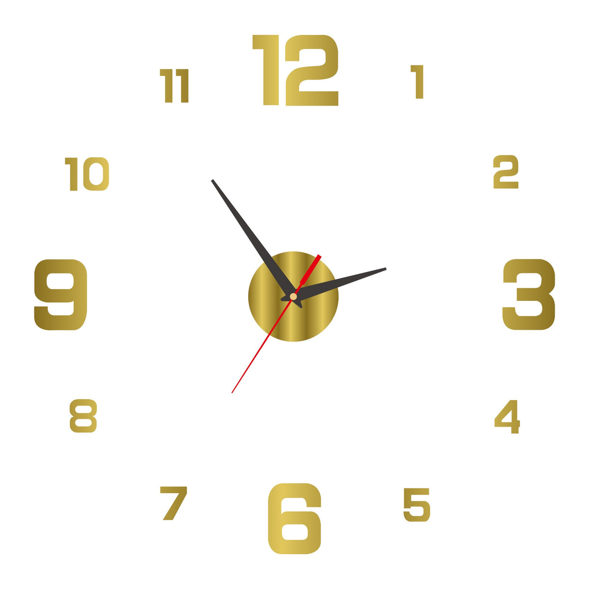 2026 HOT SALE3D DIY Luminous Acrylic Wall Clock Set