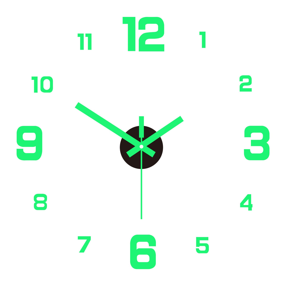 2026 HOT SALE3D DIY Luminous Acrylic Wall Clock Set