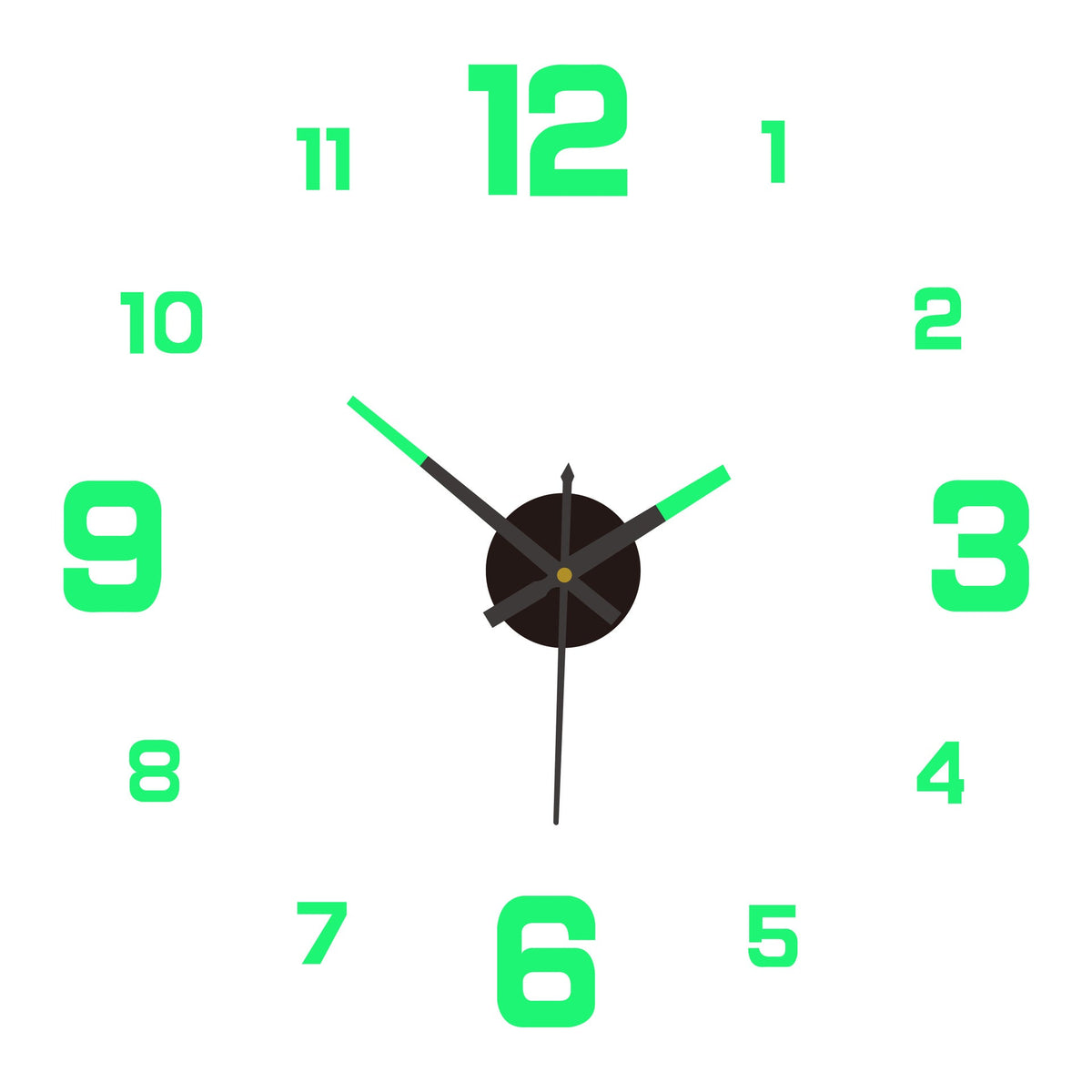 2026 HOT SALE3D DIY Luminous Acrylic Wall Clock Set