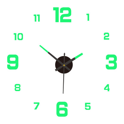 2026 HOT SALE3D DIY Luminous Acrylic Wall Clock Set