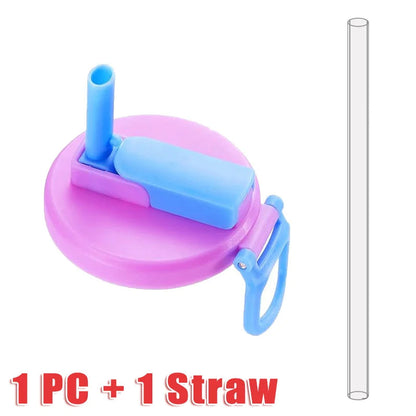 Soda Can Lid With Straw