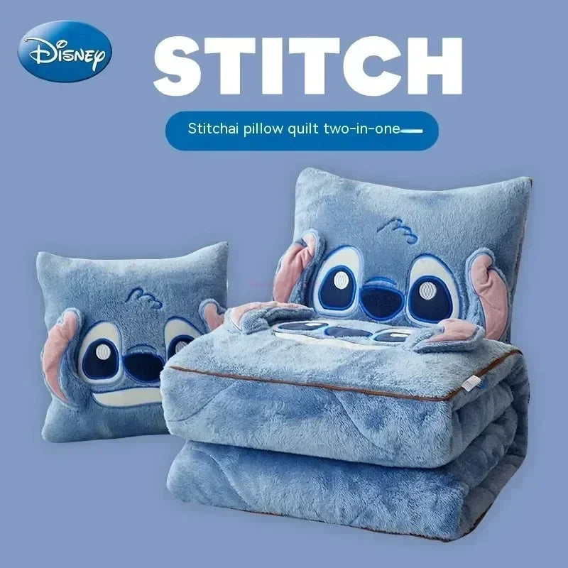 StitchySnuggle: Disney Stitch Two-in-One Storche Pillow Blanket