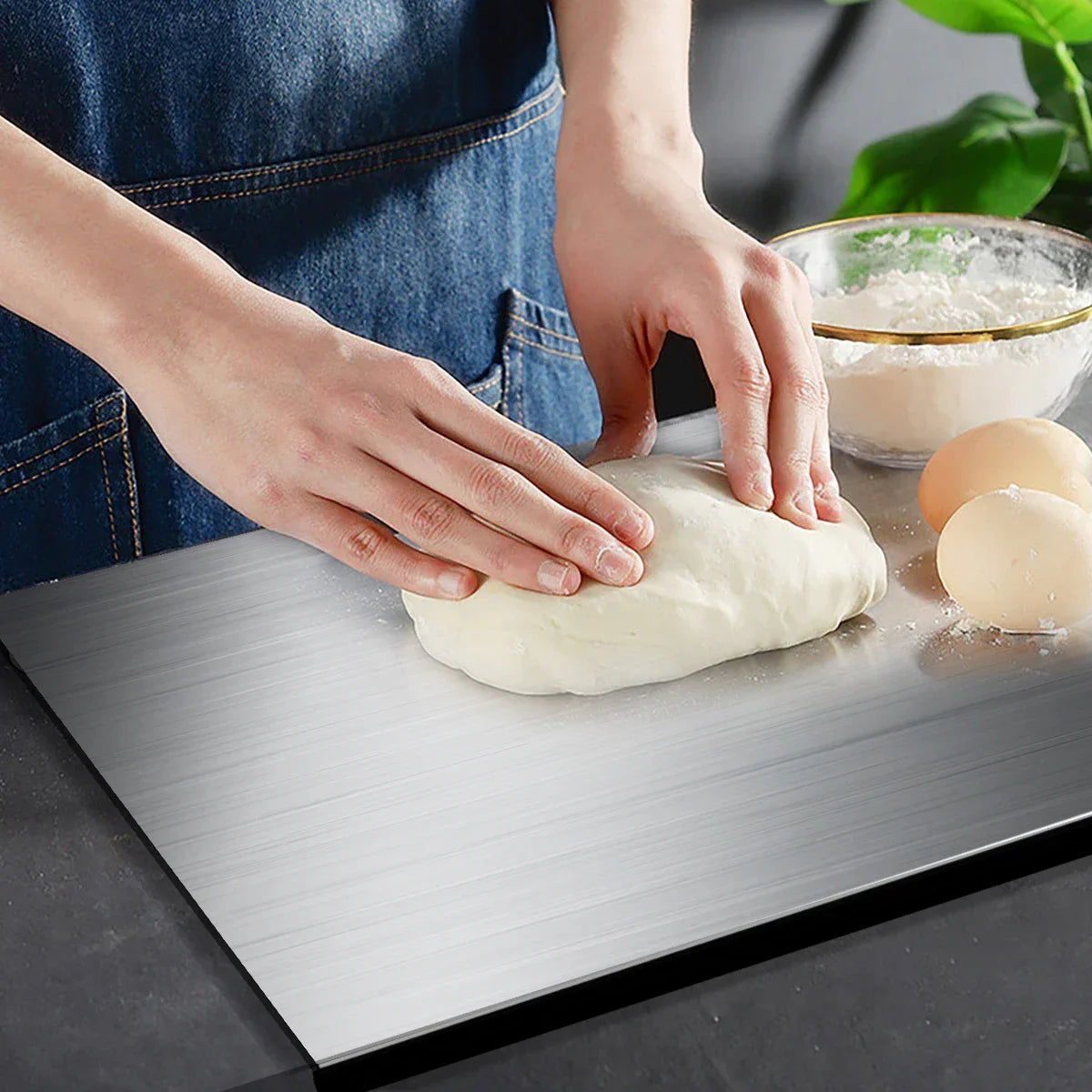 Stainless Steel Non-slip Kitchen Chopping Board