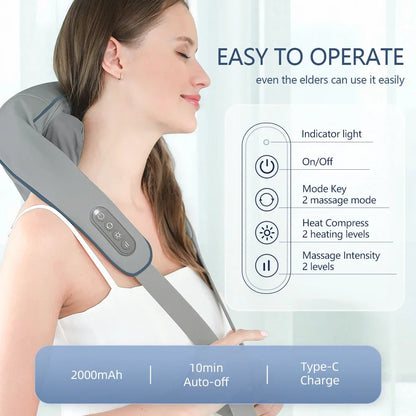 Neck & Shoulder Massager with Heat