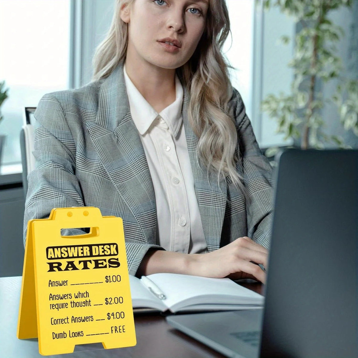 Funny Answer Desk Rates Office Cubicle Decor