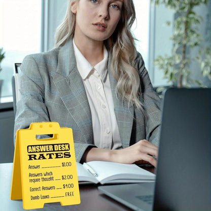 Funny Answer Desk Rates Office Cubicle Decor