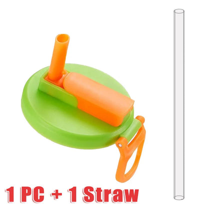 Soda Can Lid With Straw
