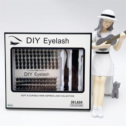 DIY Cluster False Eyelashes Kit