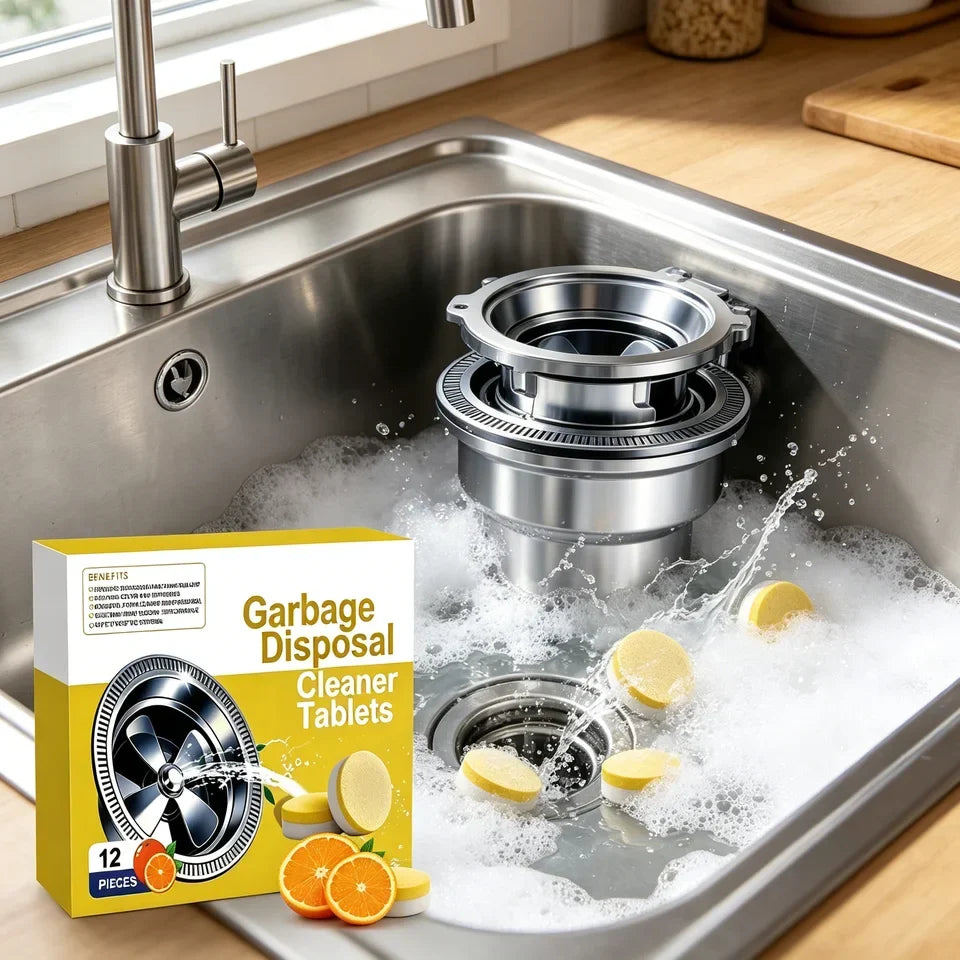 Lemon-Scented Garbage Disposal Cleaning Tablets