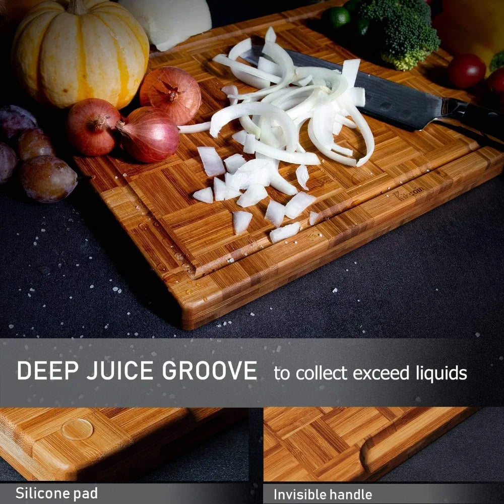 Bamboo Cutting Boards, (Set of 3)