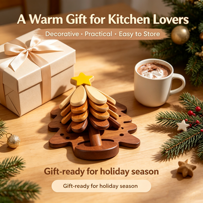Wooden One Tree Solid Wood Coaster, Desktop Insulation Cup Mat
