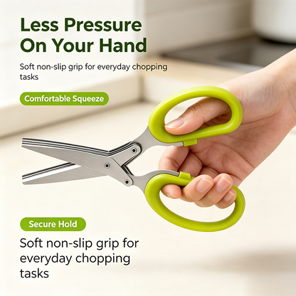 Onion Scissors Multi‑Layer Ergonomic Plastic Shredded Paper Scissors Kitchen Tools