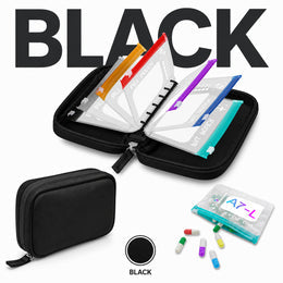 Summerfresh 50% OFF!14-Pouch Travel Medicine & Supplement Organiser – Removable Colour-Coded Zip Pouches with Binder Case