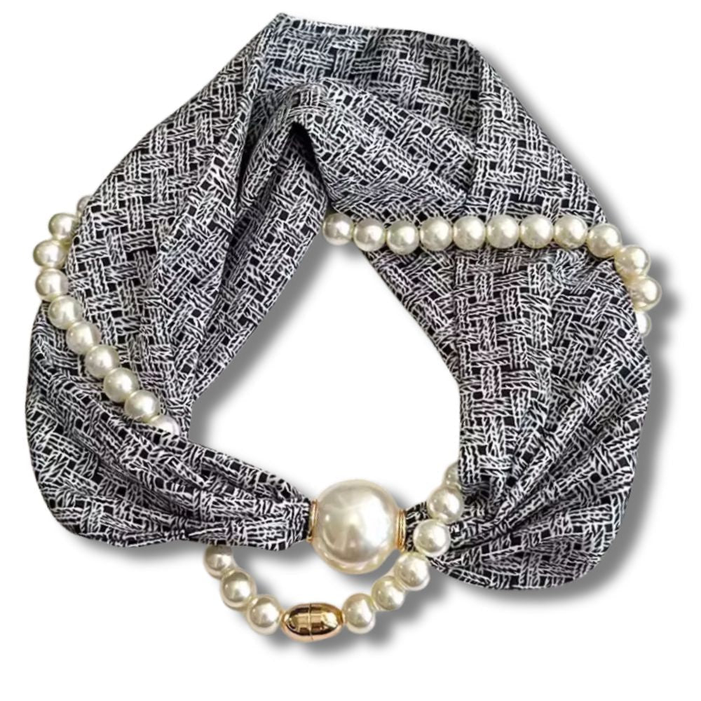 Pearl Scarf Necklace – Elegance in Every Detail