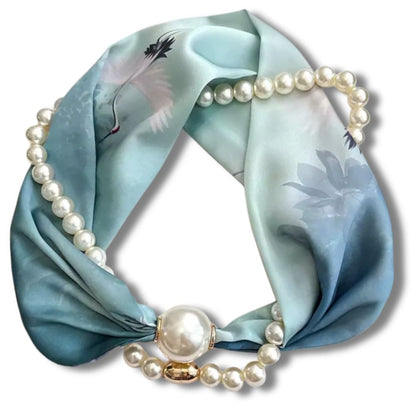 Pearl Scarf Necklace – Elegance in Every Detail