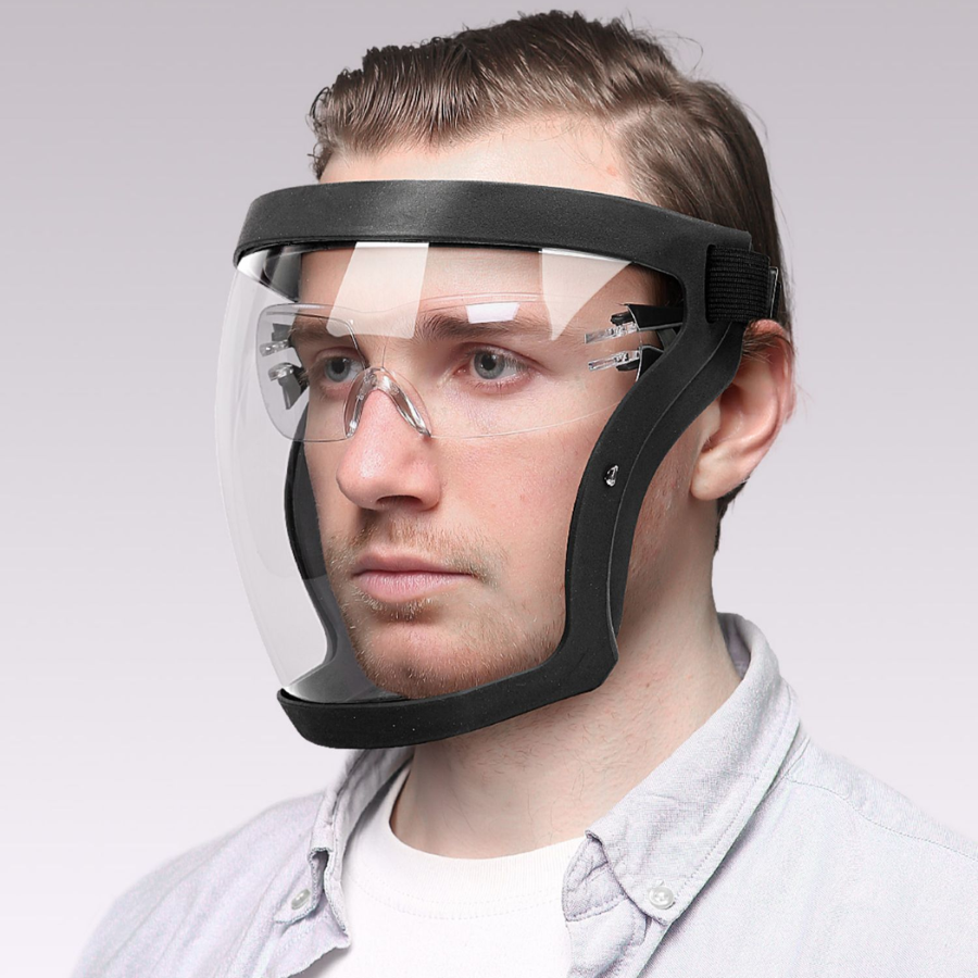 Wravion™ Full-Face Protective Visor – Face, Eye & Respiratory Protection