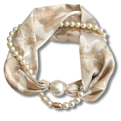 Pearl Scarf Necklace – Elegance in Every Detail