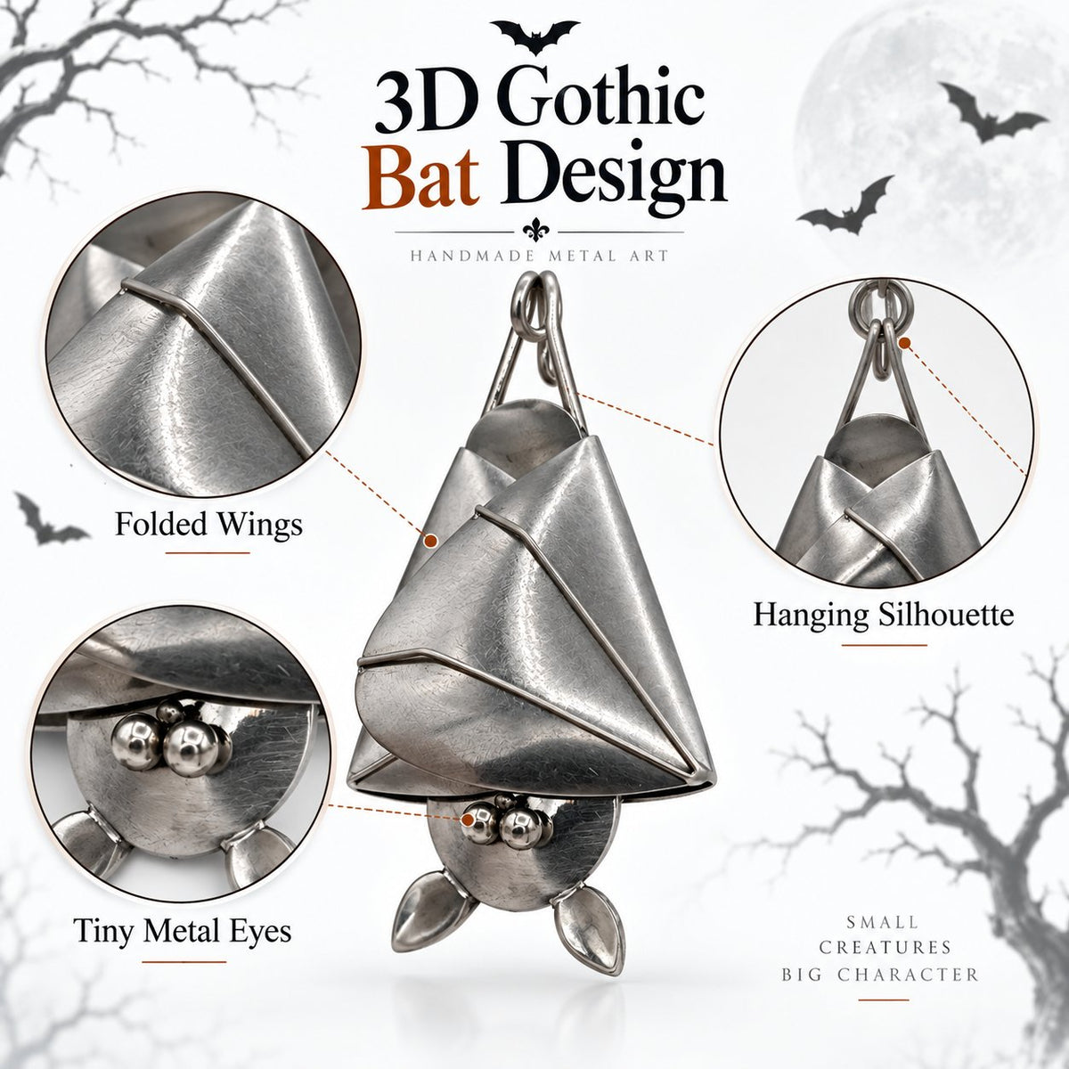Last Day 49% OFF - Handcrafted Shy Hanging Bat – Your New Little Houseguest