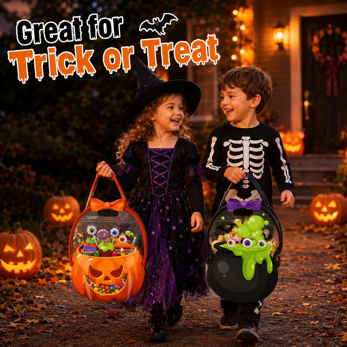 Last Day 50% OFF - Halloween Plastic Goodie Bags