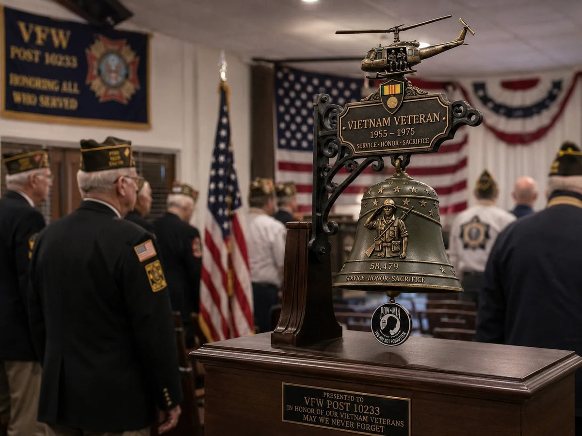 Last Day Promo: 50% OFF - Veteran Tribute Wall Bell