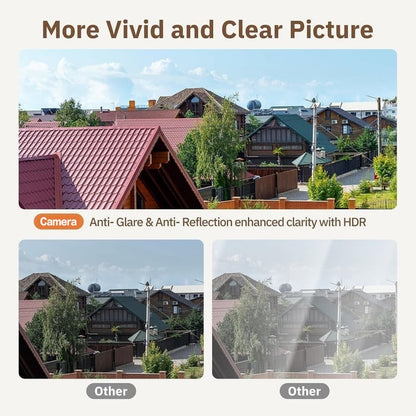 crystal-clear 2K security camera Color Night Vision 24/7 Recording & Smart Alerts Easy Install!