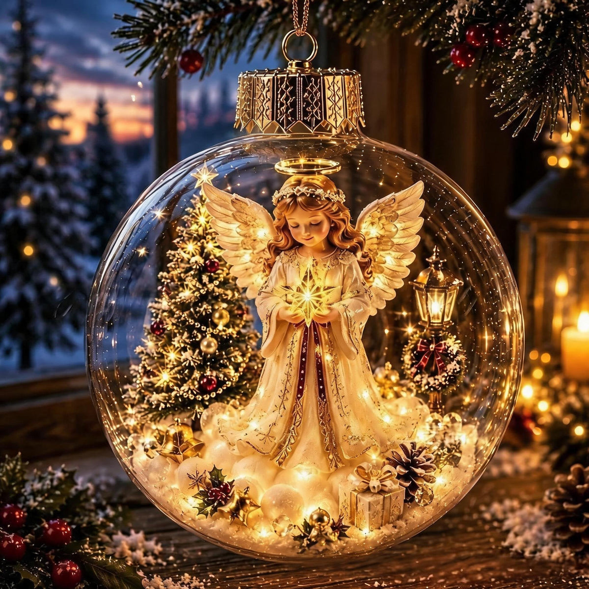 Buy 1 Get 1 FreeGlowing Christmas Diorama Ornament – A Tiny Winter World in the Palm of Your Hand