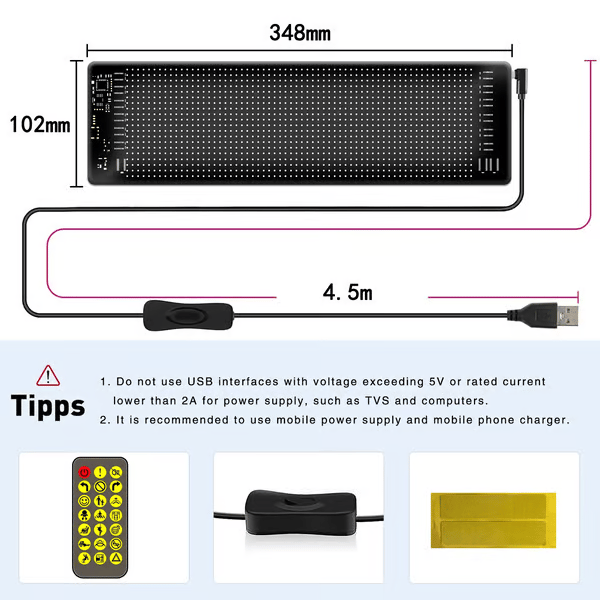 Flash SaleDIY Car Dynamic LED Smart Colorful Eye Lamp Soft Screen