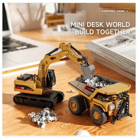 1:64 Premium Alloy Mini RC Construction Set
