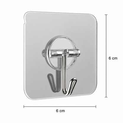 Limited-Time Deal — No-Drill Transparent Wall Hook