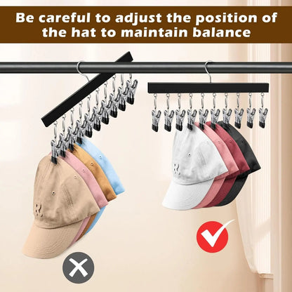 HOT SALE NOW! Wooden Clothing Organizer Hanger with 12 Stainless Steel Clips