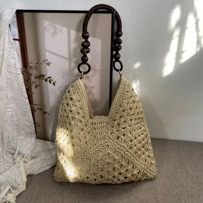 Vintage Handwoven Tote Purse
