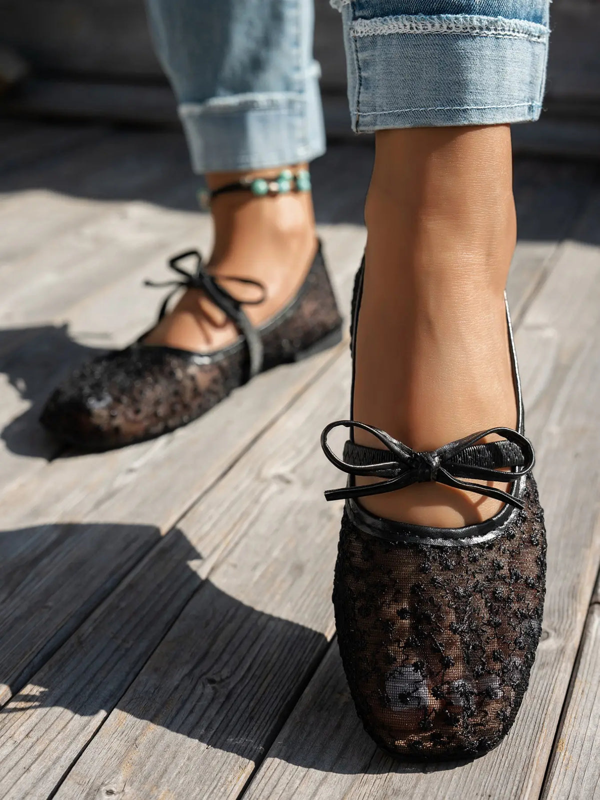 Women's Mesh Flats – Slip-On, Breathable