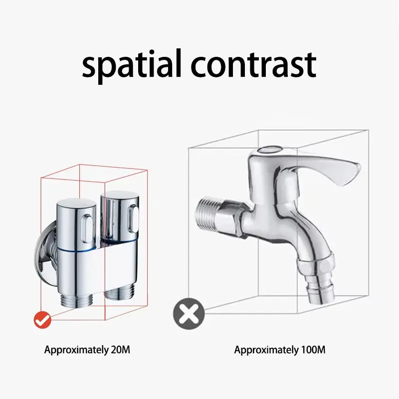 Last Day 50% OFF 1-In-2-Handheld Out Dual Control Valve Bidet Sprayer for Toilet