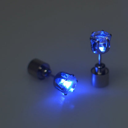 Light-Up LED Stud Earrings – Dazzling Glow for Parties & Festivals