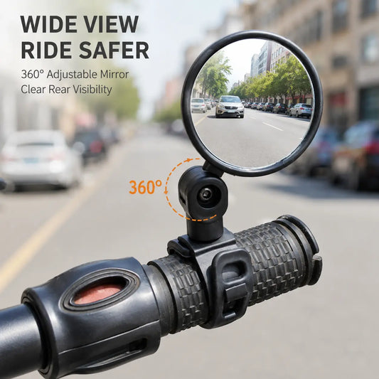 2 Counts, Bicycle Handlebar Convex Rearview Mirror