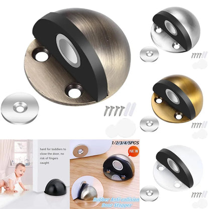 HOT SALEHidden Stainless Steel Rubber Dual-use Door Stopper Door Holders