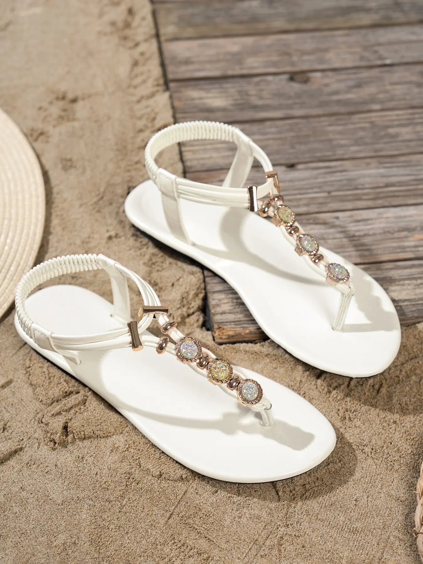 Women's Boho Rhinestone Slides
