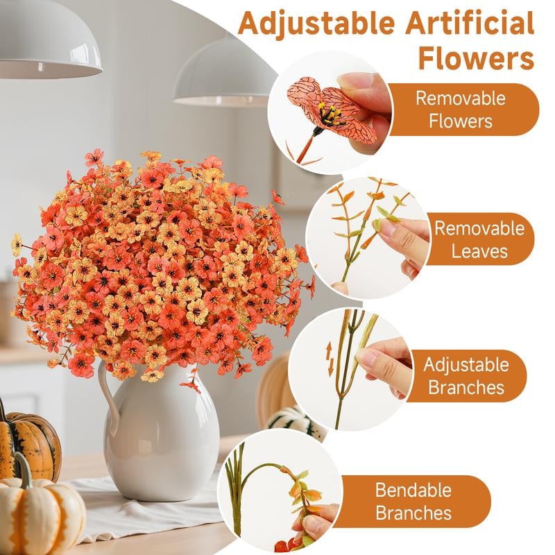 Last Day 50% OFF - UV-Resistant Artificial Daisy Flowers for Fall Decor Halloween