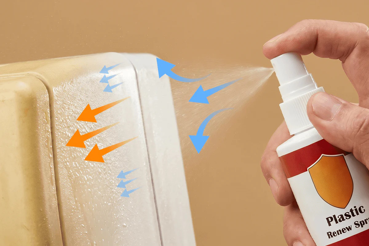 Best-Selling Plastic Restorer Spray — Bring Back Original Shine Instantly