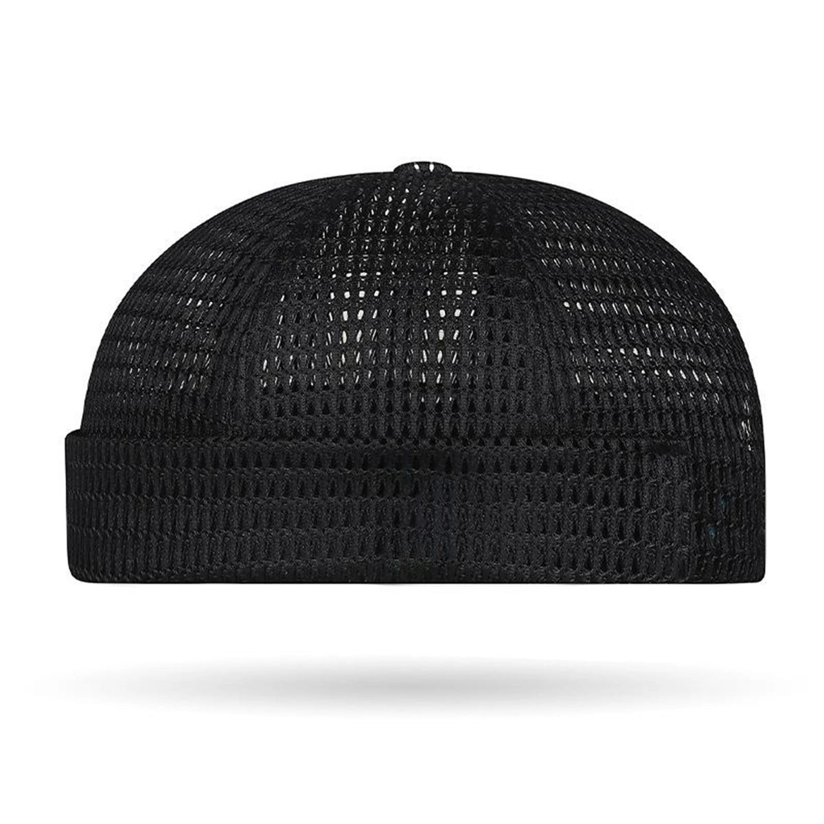 Men’s Breathable Brimless Docker Hat – Lightweight Mesh Skull Cap for Summer Outdoor Wear
