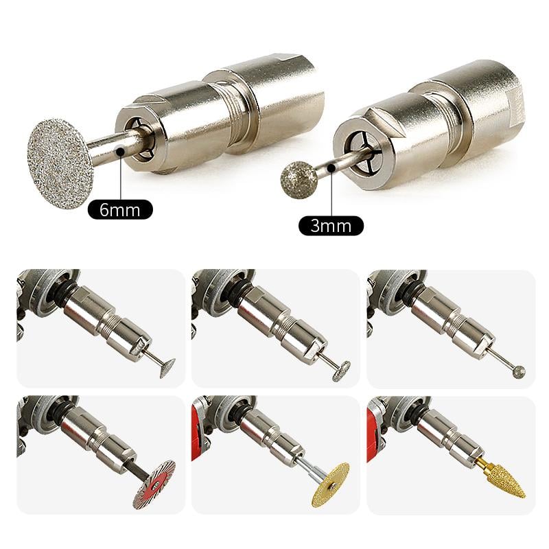 Hot Sale 50% OFF | Angle Grinder Conversion Kit | 3mm & 6mm Dual Collet for Precision Grinding