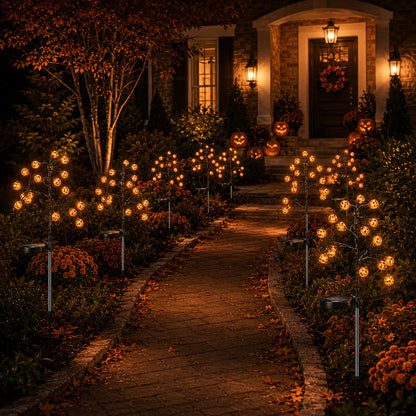Early Halloween Sale Solar Pumpkin Stake Lights