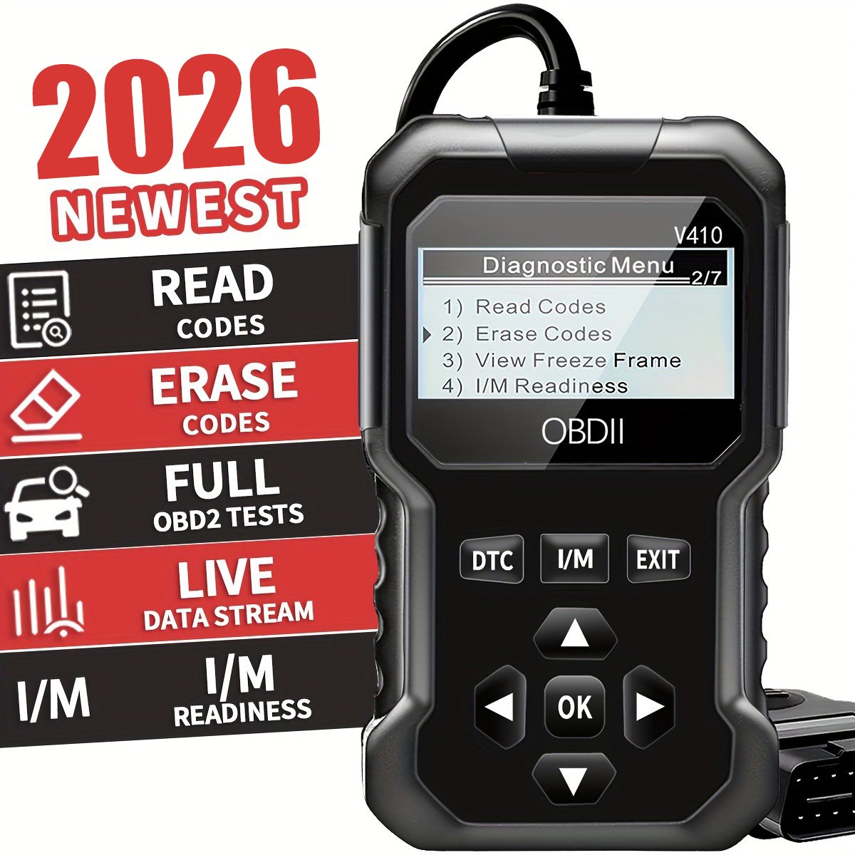 OBD2 Advanced Diagnostic Tool Professional Engine Code Reader