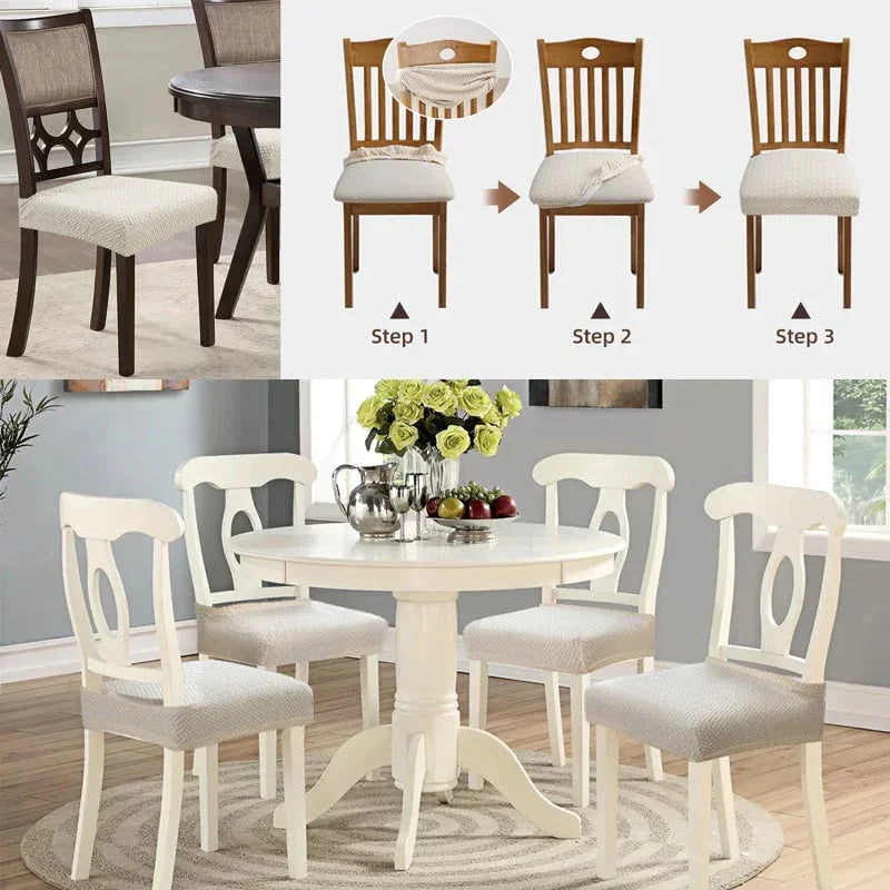 Buy 1 Get 1 Free! Waterproof Stretchy Chair Covers – Elastic, Anti-Slip & Easy to Clean