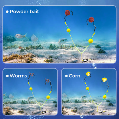Angler's Favorite Double-Hook Bottom Rig – Enhanced Hooking Power & Smooth Retrieval