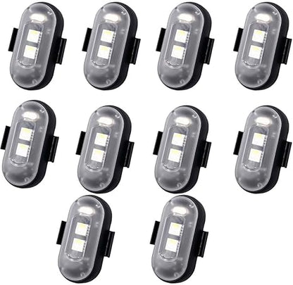RGB LED Strobe Light Kit - Wireless Remote Multi-Mode Flashing For Night Riding Visibility & Safety Upgrade