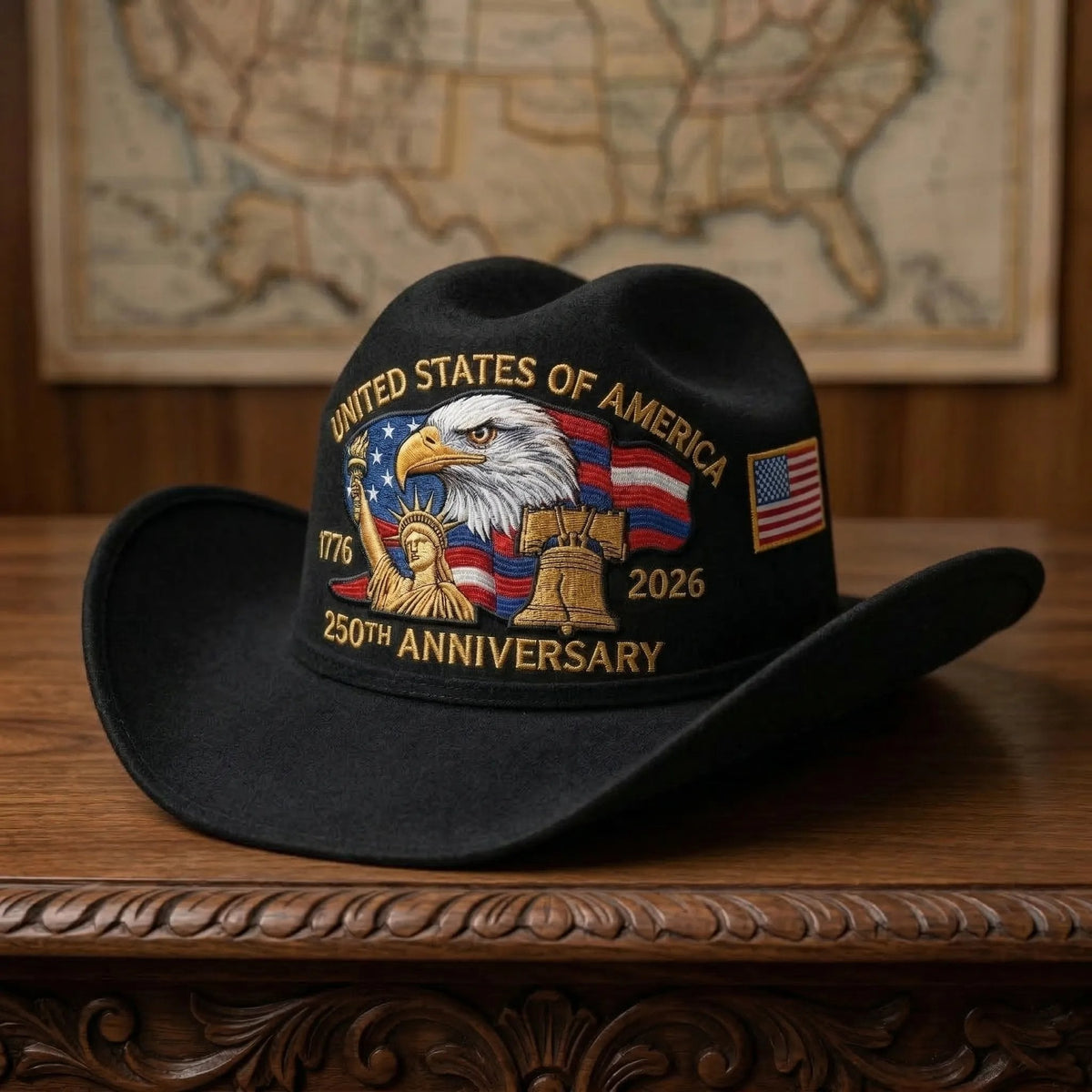 Last Day 50% OFF - 250 Years Later — Still Standing Patriotic Cowboy Hat
